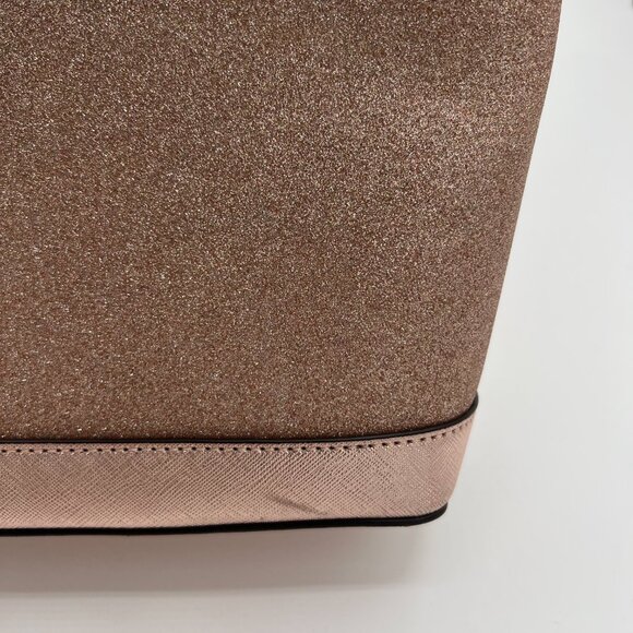 Kate Spade Glitter Tote – Rose Gold Champagne - Picture 7 of 10